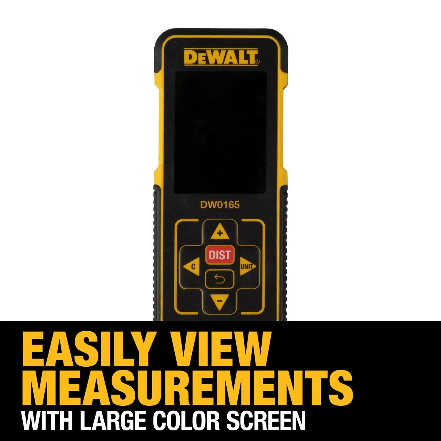 DEWALT DW0165N-165 Ft. Color Screen Laser Distance Measurer DEWALT