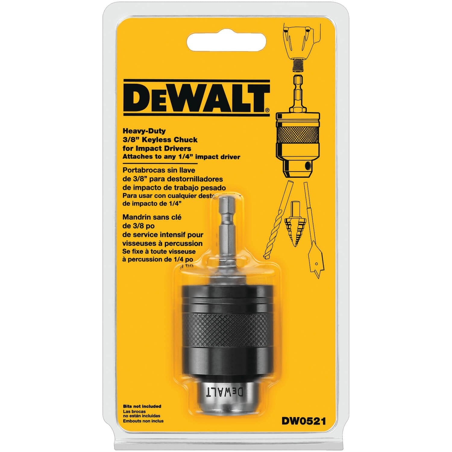 DEWALT DW0521-Drill Chuck For Impact Driver, Quick Connect - Wise Line Tools
