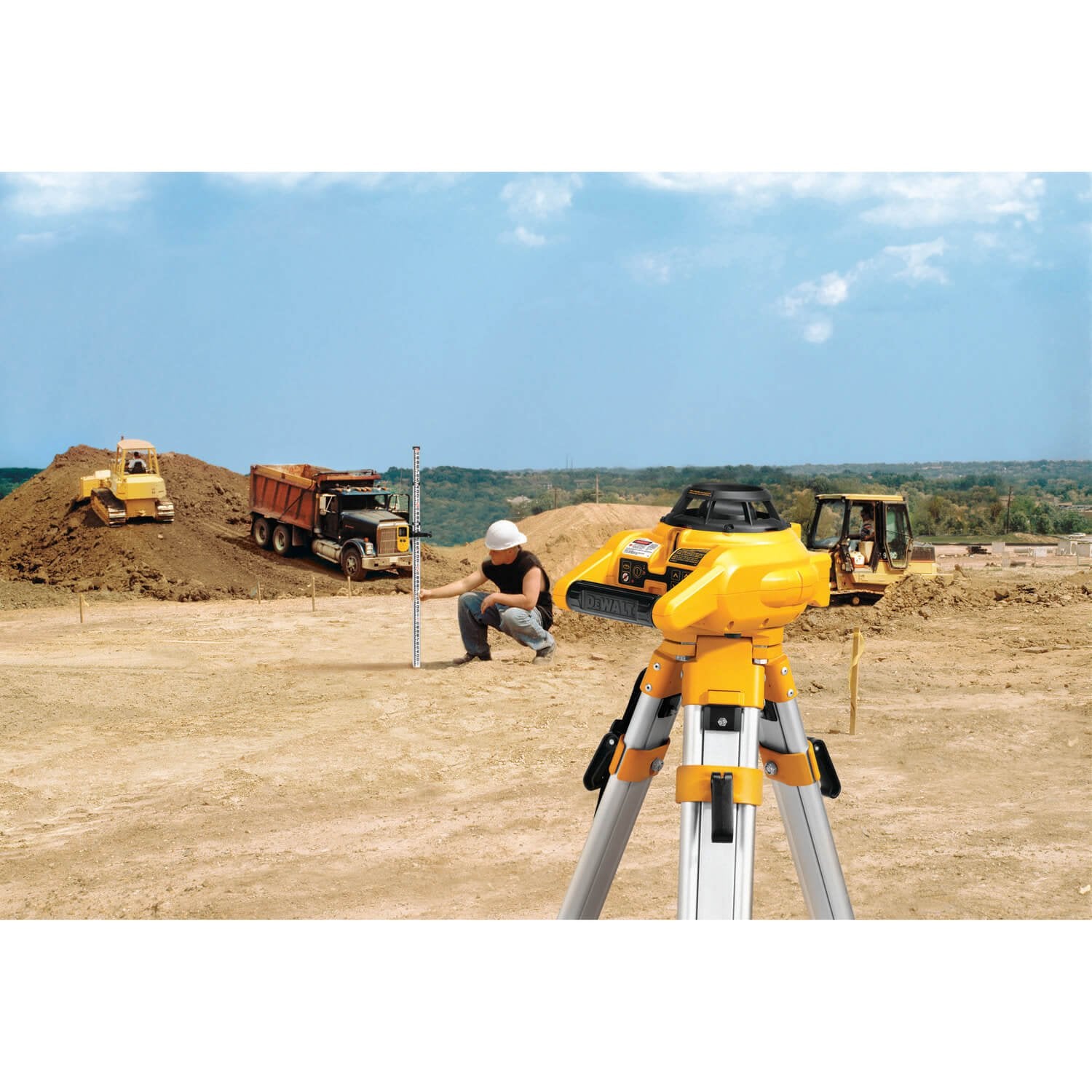 DEWALT DW074KD Rotary Laser Kit with Laser Detector - Wise Line Tools
