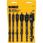 DEWALT DW1587-Drill Bit Set, Spade Bits, Assorted, 3/8-Inch To 1-Inch, 6-Piece - Wise Line Tools