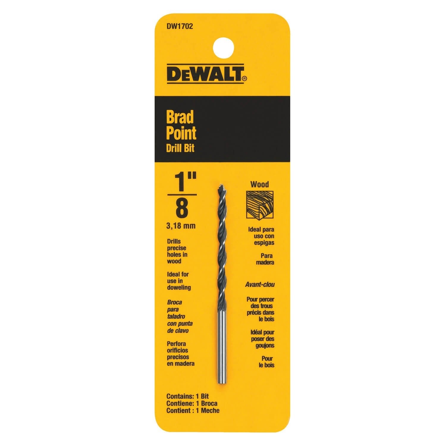 DEWALT DW1702 - BRAD POINT DRILL BITS - Wise Line Tools