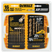 DEWALT DW1956-Dew-Drill Bit Set With Pilot Point, 16-Piece (Dw1956) - Wise Line Tools