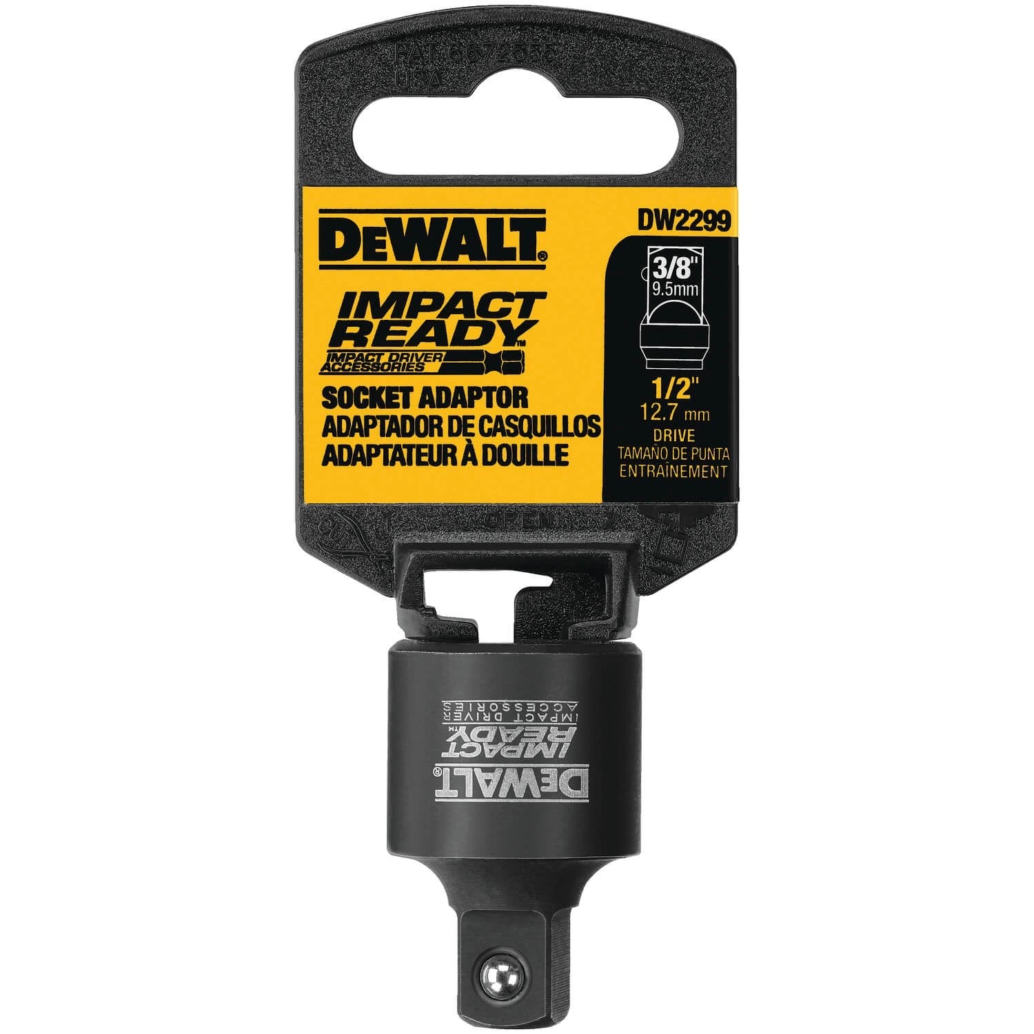 DEWALT DW2299-1/2-Inch Square Anvil To 3/8-Inch Square Anvil, Dark Grey DEWALT