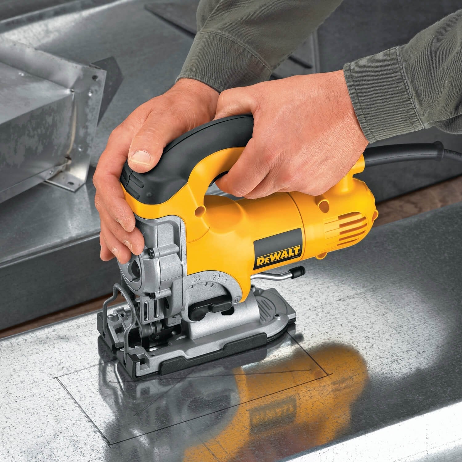 DEWALT DW331K-Jig Saw Kit, Top Handle, 6.5-Amp, Corded DEWALT