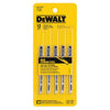 Lames de scie sauteuse à tige en T DEWALT DW3765H, 3 pouces, 12 dents par pouce, pour coupe et rognage (paquet de 5)
