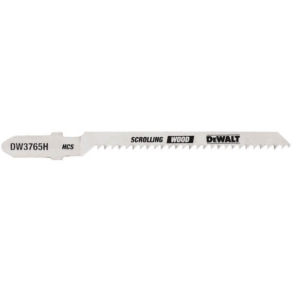DEWALT DW3765H-3-Inch 12 Tpi Trim/Coping Hcs T-Shank Jig Saw Blade (5-Pack) - Wise Line Tools