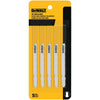 DEWALT DW3776-5 Stichsägeblätter, dünnes Metallschneiden, T-Schaft, 3 Zoll, 24 Tpi, 5er-Pack (Dw37765)