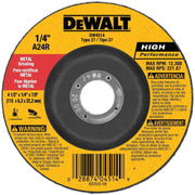 DEWALT DW4514-1/4" Thick Grinding Wheel With 4-1/2" Diameter And 7/8" Arbor - Wise Line Tools