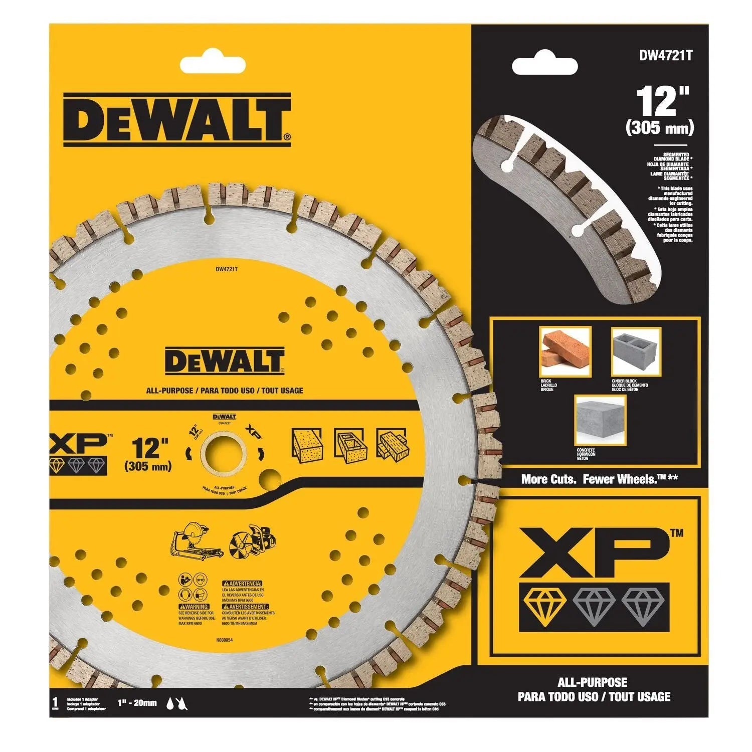 DEWALT DW4721T-12In Segmented Xp All Purpose DEWALT