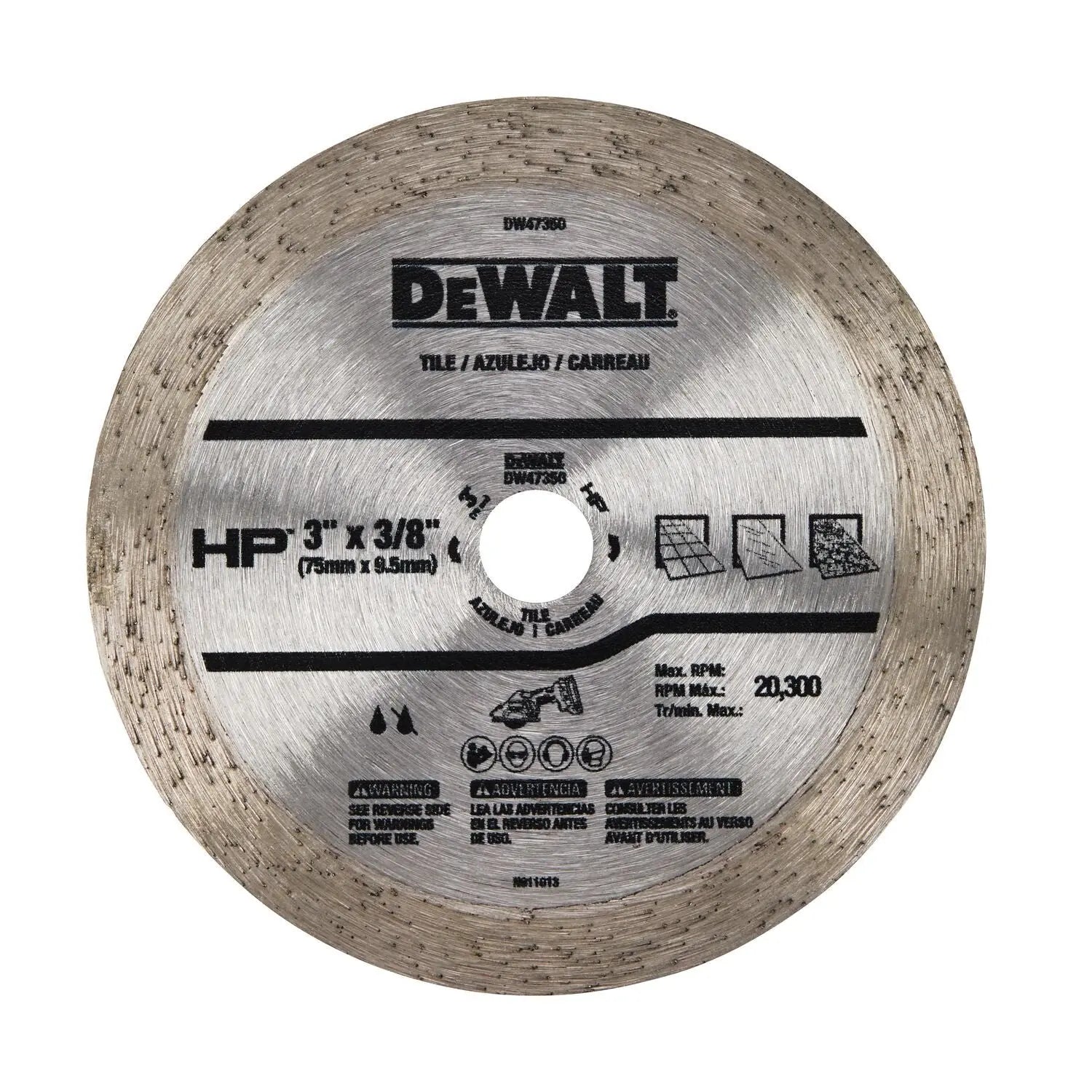 DEWALT DW47350-3In Continuous Hp Tile - Wise Line Tools