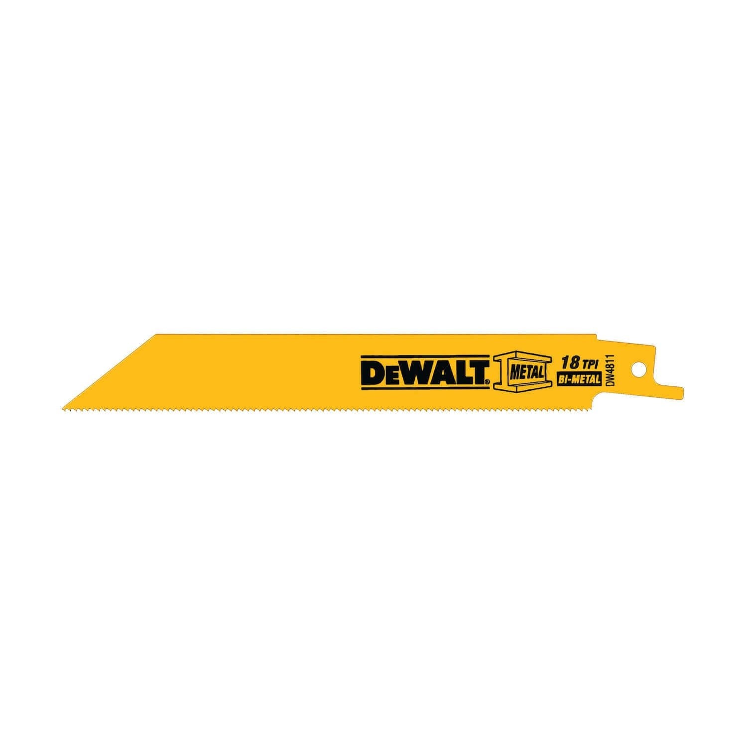 DEWALT DW4811-Reciprocating Saw Blades, Bi-Metal, 6-Inch, 18 Tpi, 5-Pack DEWALT