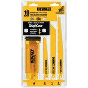 DEWALT DW4898-Reciprocating Saw Blades, Bi-Metal Set With Case, 10-Piece - Wise Line Tools