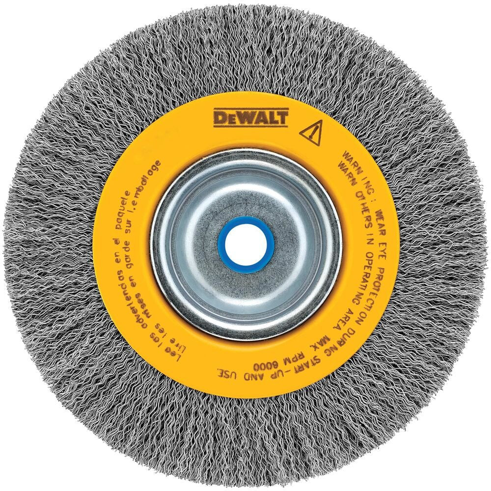 DEWALT DW4905-Wire Wheel For Bench Grinder, Crimped, 6-Inch - Wise Line Tools