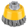 DEWALT DW4916-Wire Cup Brush, Knotted, 4-Inch