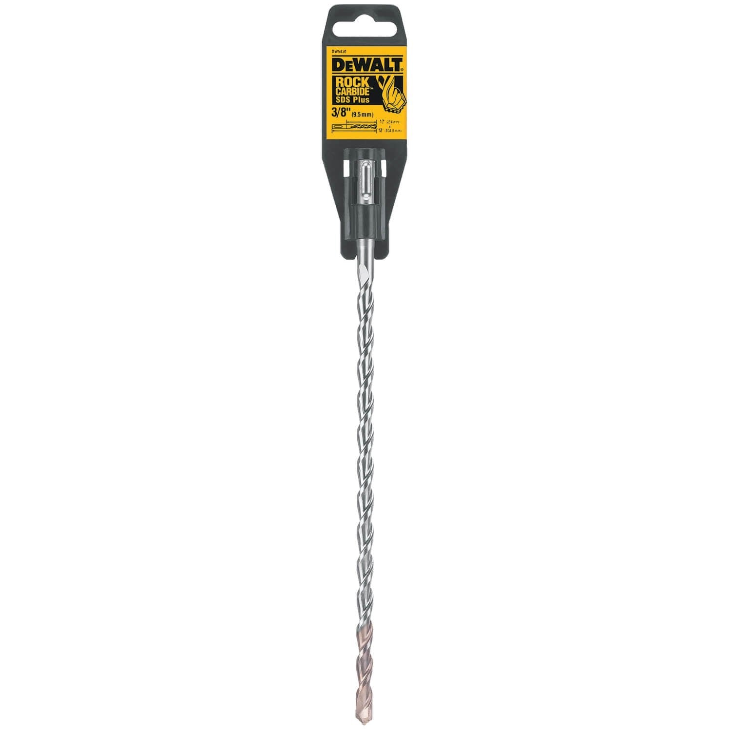 DEWALT DW5430-3/8" X 10" X 12" Rock Carbide SDS+ Drill Bit DEWALT