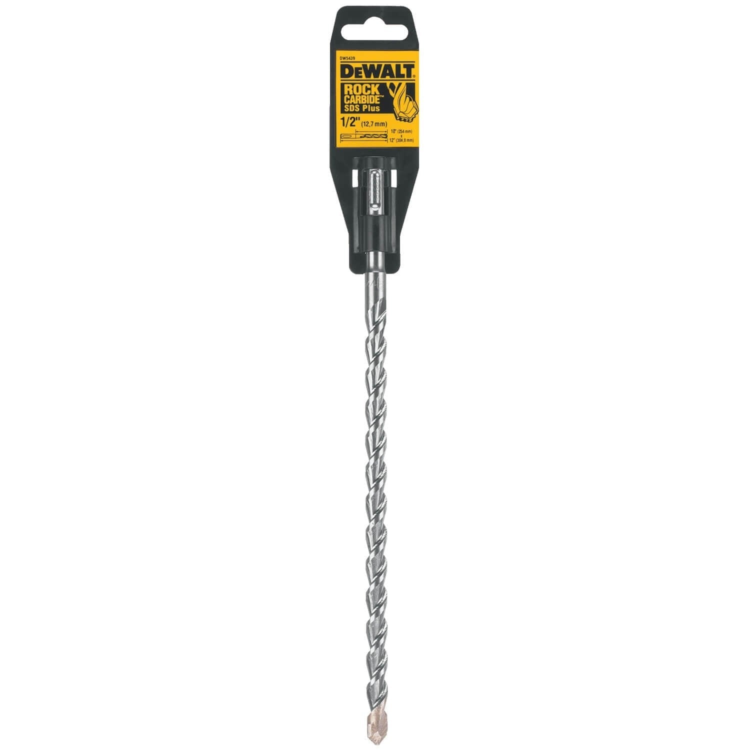 DEWALT DW5439-1/2-By-10-By-12-Inch Rock Carbide SDS Plus Hammer Bit - Wise Line Tools