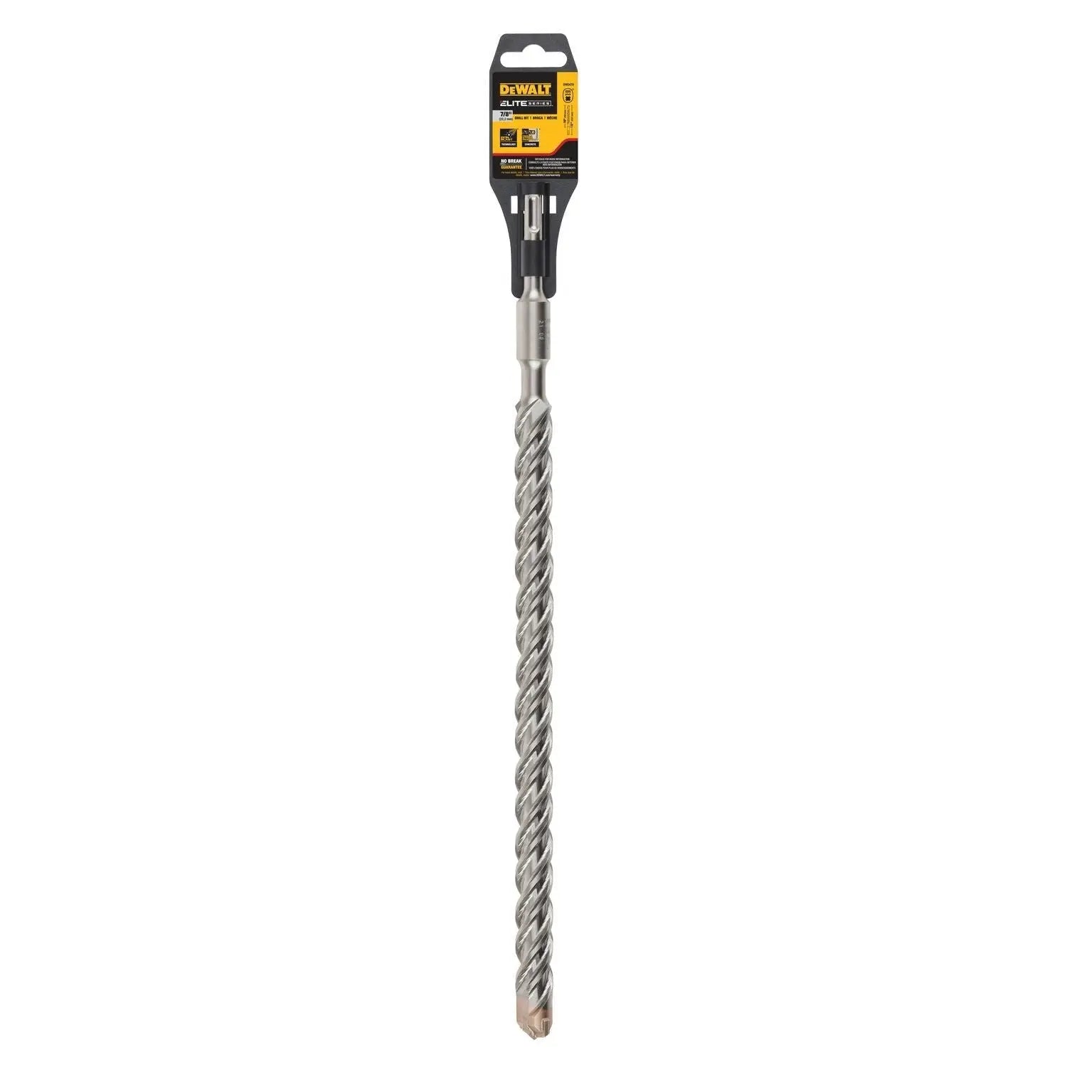 DEWALT DW5478-7/8" X 16" X 18" Rock Carbide 4 Cutter SDS+ Hammer Bit , Silver DEWALT