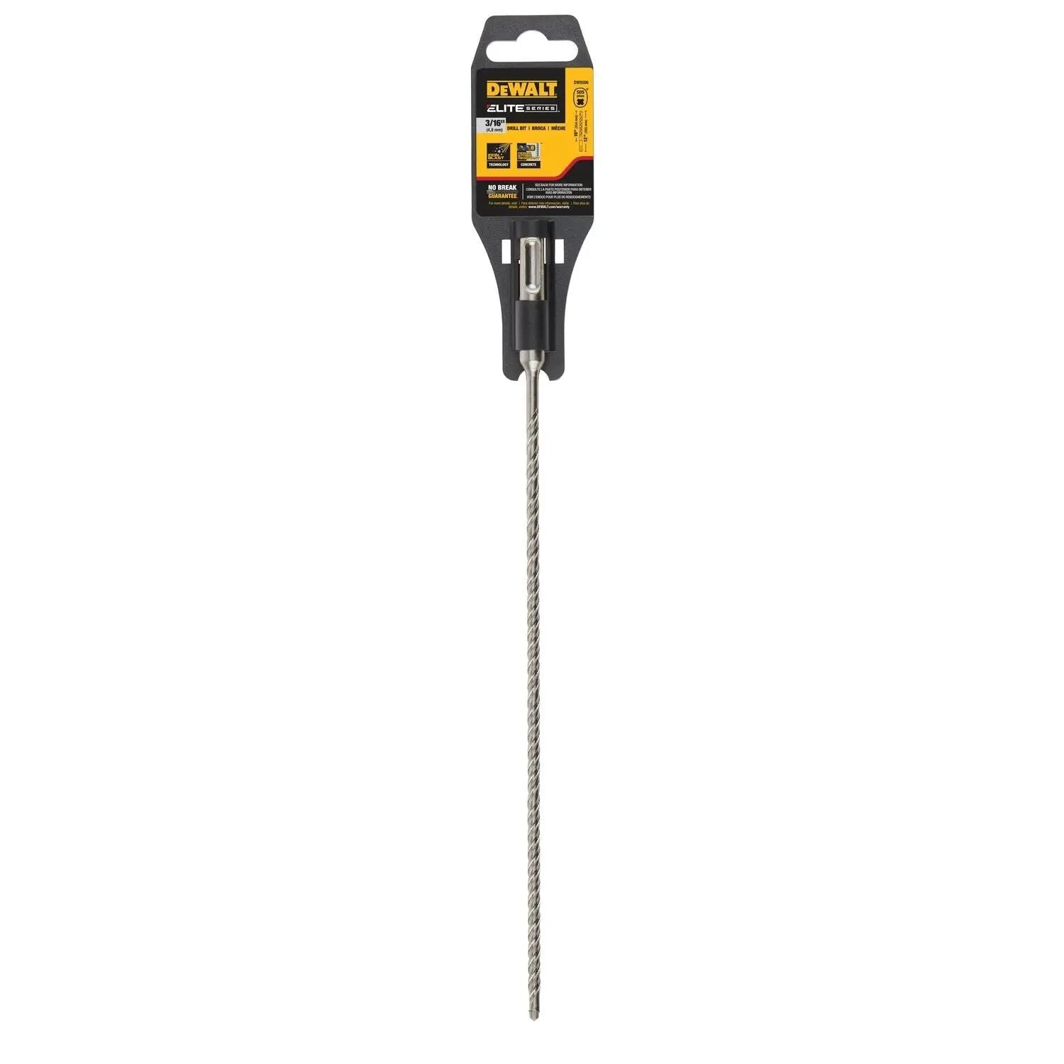 DEWALT DW5506-3/16" X 10" X 12" Solid Rock Carbide SDS+ Drill Bit - Wise Line Tools
