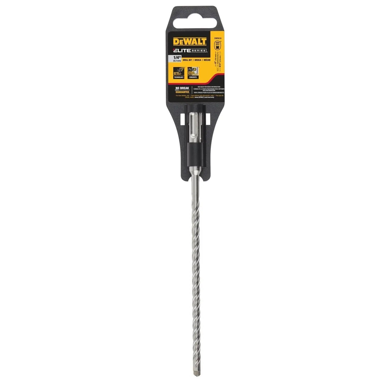 DEWALT DW5518B25-Solid Carbide High Impact SDS, 1/4 X 6 X 8-1/2" DEWALT