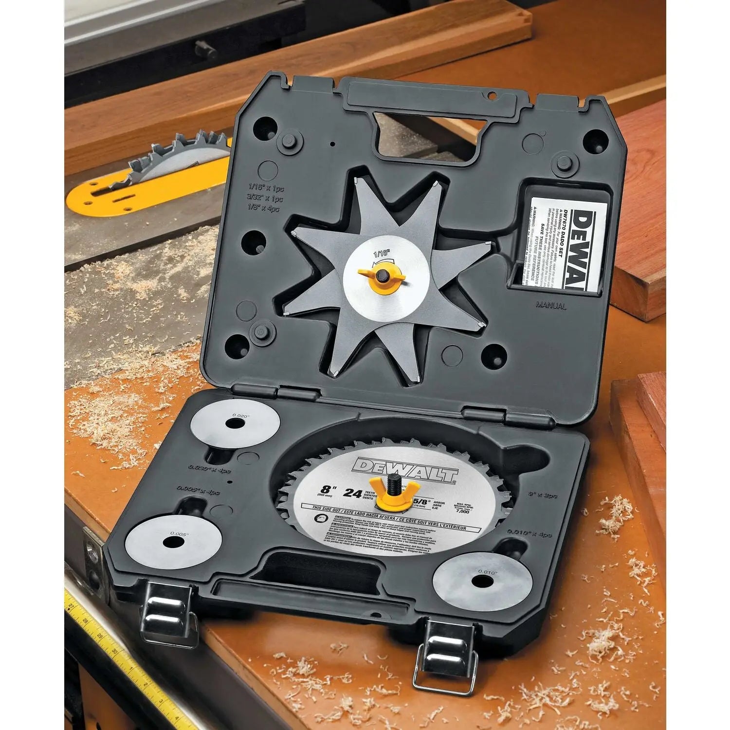 DEWALT DW7670-Dado Blade Set, 8-Inch, 24-Tooth DEWALT