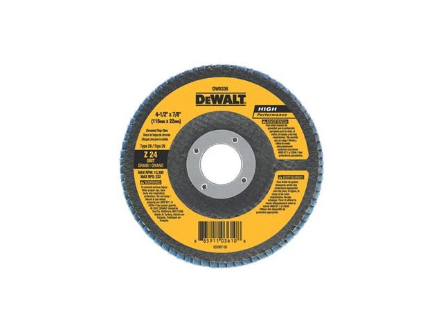 DEWALT DW8317-5-Inch By 7/8-Inch 60 Grit Zirconia Angle Grinder Flap Disc - Wise Line Tools