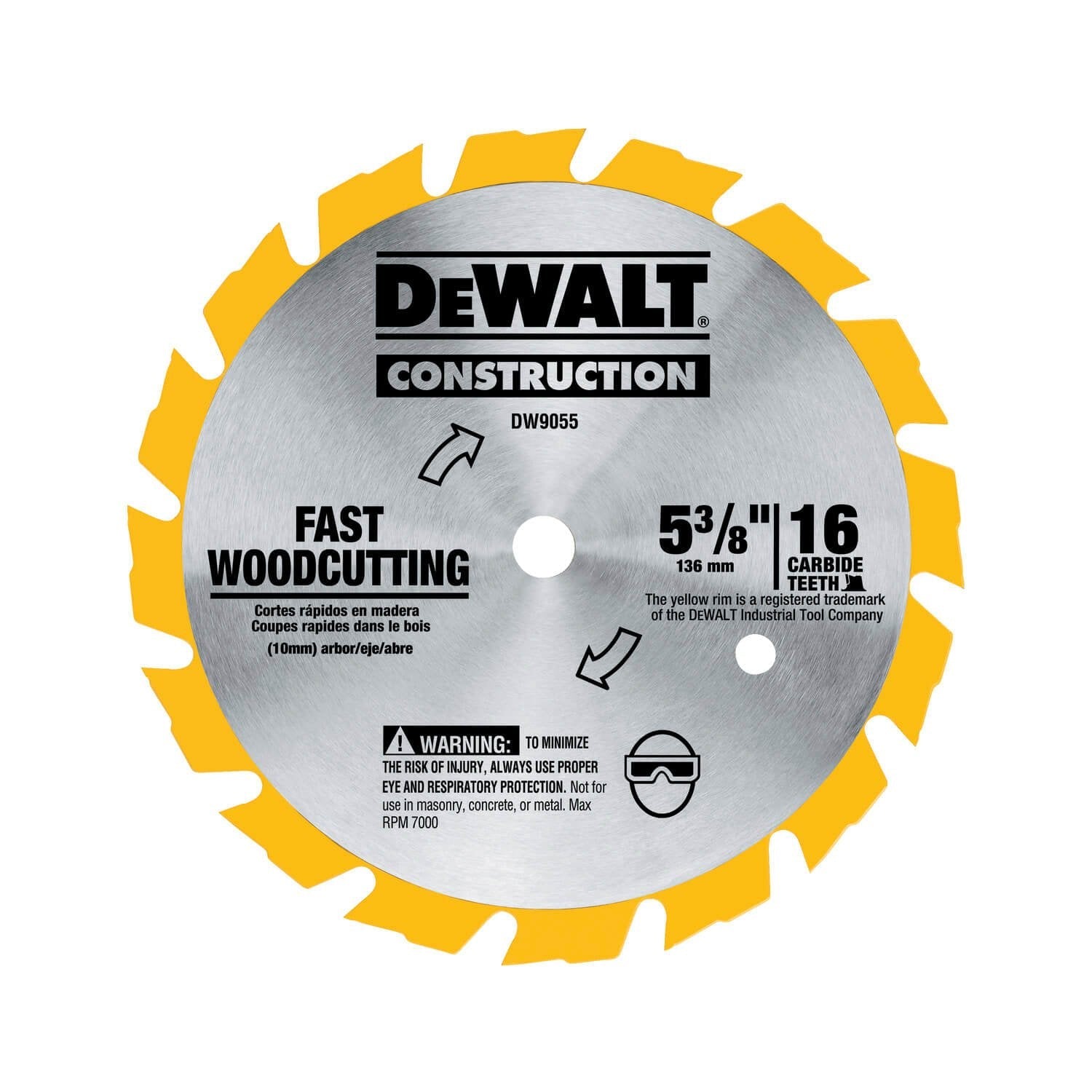 DEWALT DW9055-5-3/8-Inch Circular Saw Blade, Carbide, 16-Tooth - Wise Line Tools