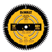 DEWALT DWA11080-10 In Carbide Table Saw Blade 80 Tooth with 5/8 in Arbor (1 Pack) - Wise Line Tools