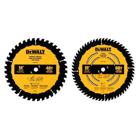 DEWALT DWA110CMB-10 In Carbide Table Saw Blade 40 Tooth with 5/8 in Arbor (1 Pack) - Wise Line Tools