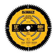 DEWALT DWA11280-12 In Carbide Circular Saw Blade 80 Tooth with 1 in Arbor For Fine Finishing (1 Pack) - Wise Line Tools