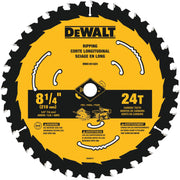 DEWALT DWA181424-8-1/4 In Carbide Circular Saw Blade 24 Tooth with 5/8 in Arbor (1 Pack) DEWALT