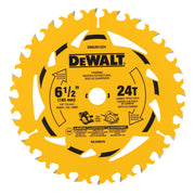DEWALT DWA261224 – DEWALT 6-1/2 in. 24T Circular Saw Blade DEWALT