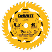 DEWALT DWA261240 – DEWALT 6-1/2 in. 40T Circular Saw Blade DEWALT