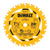 DEWALT DWA271424 – DEWALT 7-1/4 Zoll Kreissägeblatt, 24 Zähne, mit 5/8 Zoll Aufnahme (1 Packung)