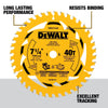 DEWALT DWA271440 – DEWALT 7-1/4 in. 40T Circular Saw Blade