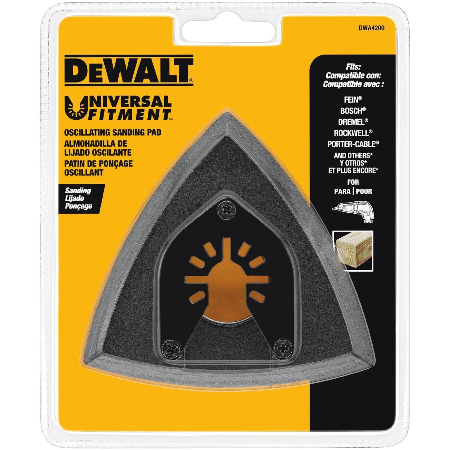 DEWALT DWA4200-1-1/4 In Titanium Oscillating Tool Blade For Sanding (1 Pack) - Wise Line Tools