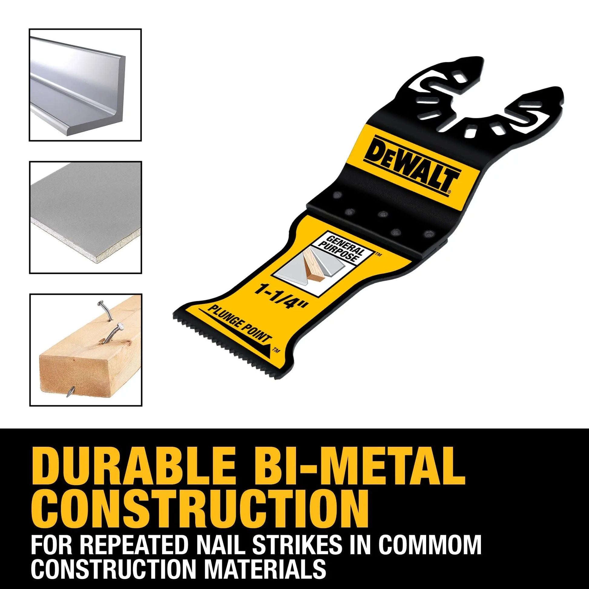 DEWALT DWA4258B25 – DEWALT OSC 1 1/4" PLUNGEPOINT General Purpose Blade 25PK DEWALT