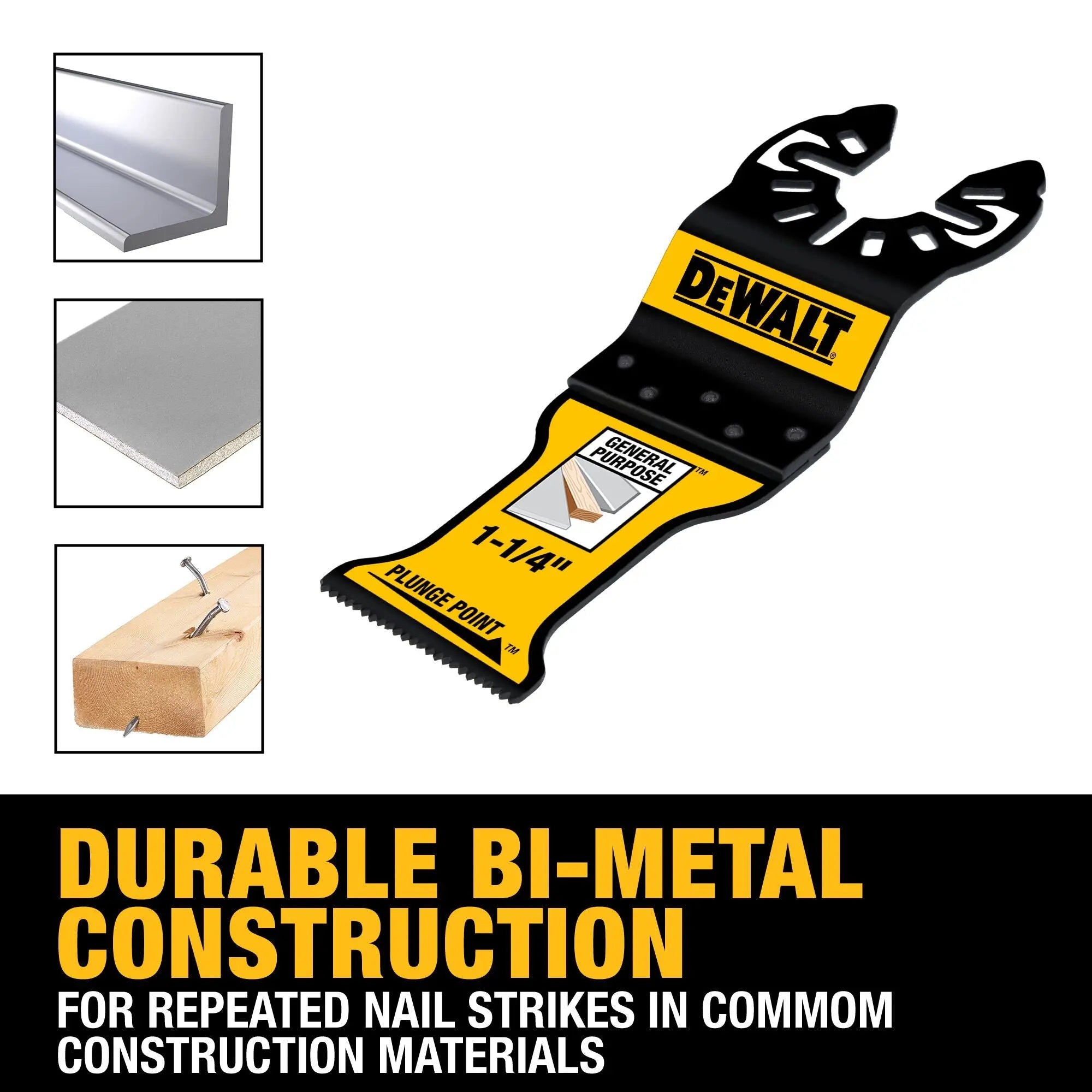 DEWALT DWA4258B25 – DEWALT OSC 1 1/4" PLUNGEPOINT General Purpose Blade 25PK DEWALT