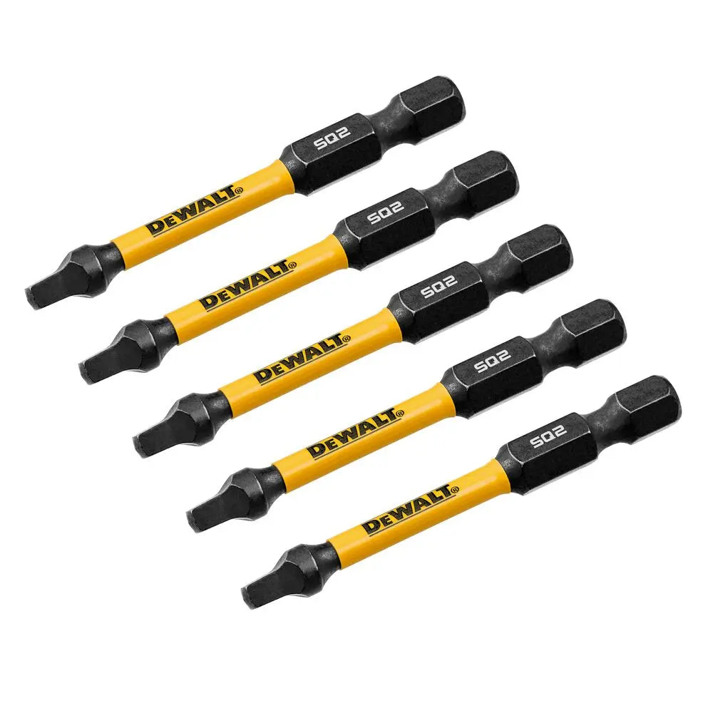 DEWALT DWAF2SQ2IR5 - DEWALT 2.25In Square #2 Flextorq 5Pk - Wise Line Tools