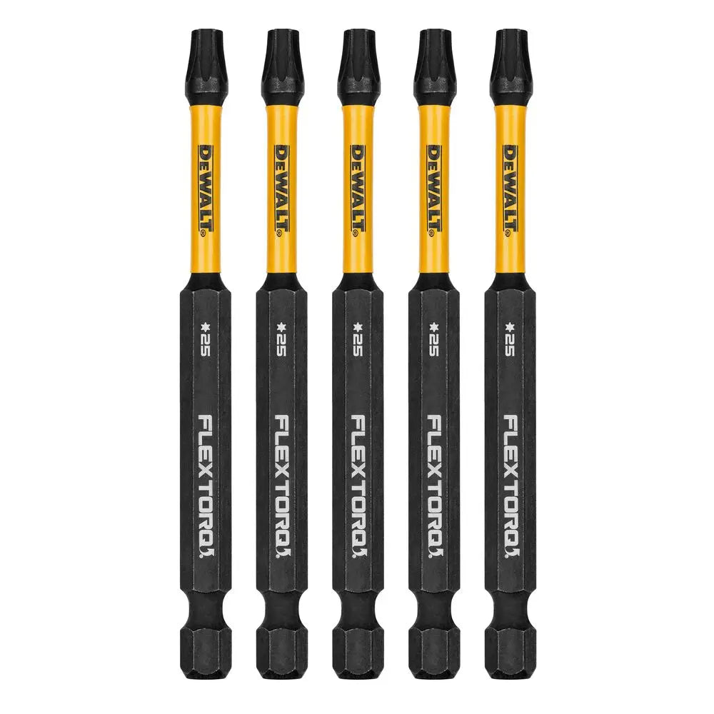 DEWALT DWAF3TX25IR5 - DEWALT 3.5In Torx T25 Flextorq 5Pk DEWALT