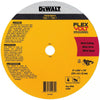 Lame abrasive en céramique DEWALT DWAFV8918-FLEXVOLT 9 po x 0,045 po avec arbre de 7/8 po pour la coupe de l'acier inoxydable et de l'acier doux (1 paquet)