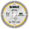DEWALT DWAM71460 – DEWALT 7-1/4In 60T Aluminum Saw Blad