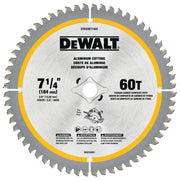 DEWALT DWAM71460 – DEWALT 7-1/4In 60T Aluminum Saw Blad DEWALT