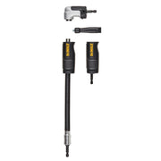 DEWALT DWAMRASETFT-FLEXTORQ Right Angle Drill Adaptor, FLEXTORQ, 4-In-1 System, Compact, Straight Flexible Shaft, 12-Inch - Wise Line Tools