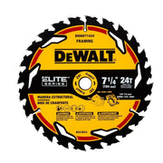 DEWALT DWAW71424-ELITE SERIES 7-1/4 In Carbide Circular Saw Blade 24 Tooth with 5/8 in Arbor (1 Pack) - Wise Line Tools