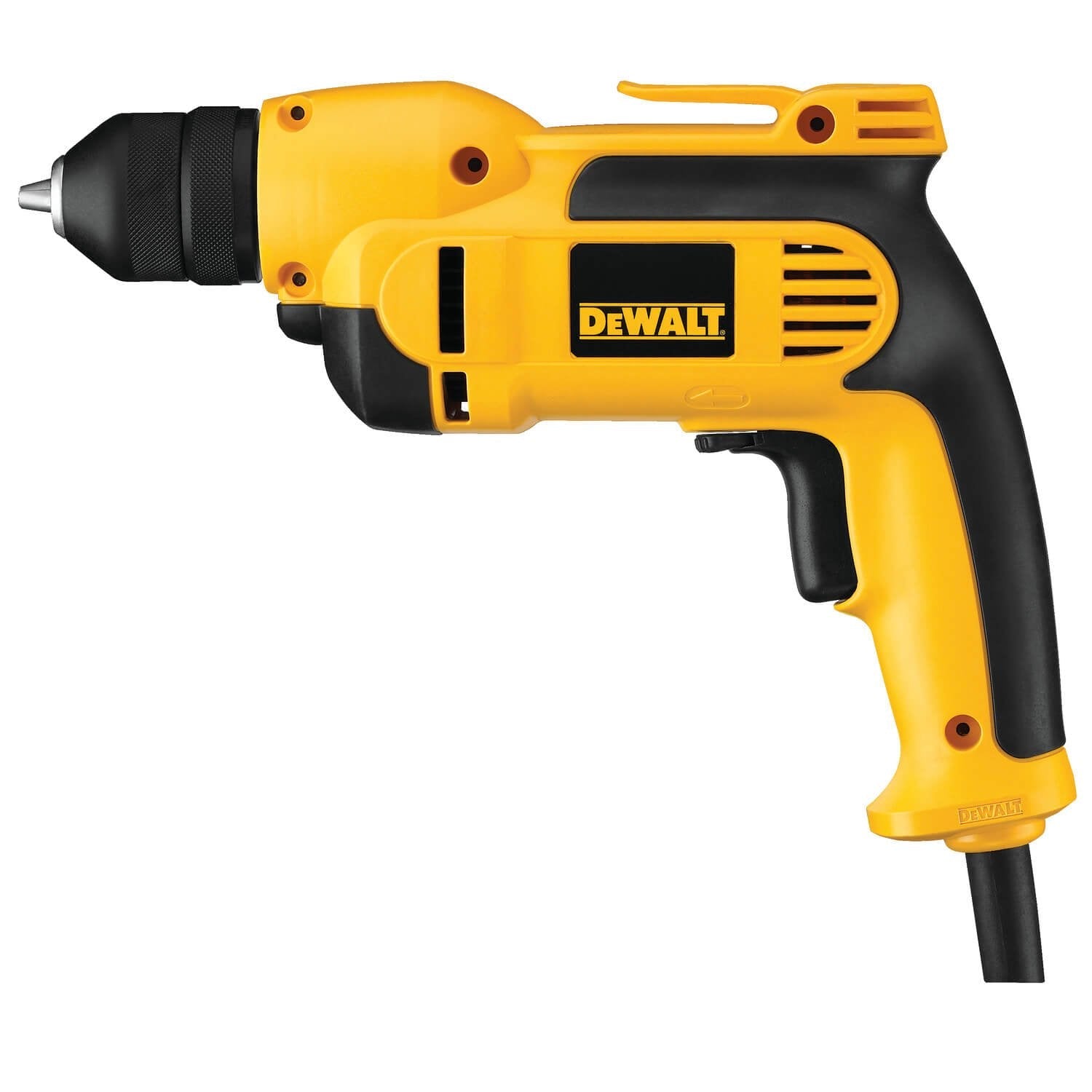 DEWALT DWD112-Vsr Electric Drill, Keyless Chuck, 8.0-Amp, 3/8-Inch DEWALT
