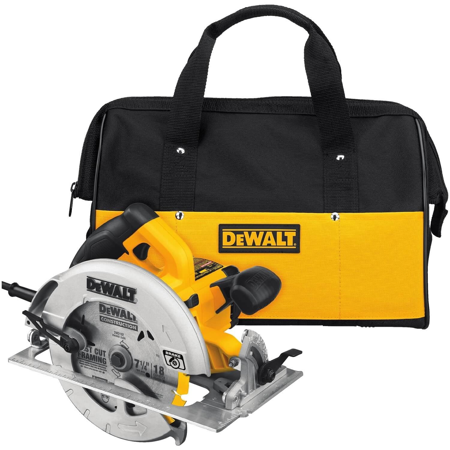 DEWALT DWE575SB-7-1/4-Inch Circular Saw with Electric Brake, 15-Amp, Corded DEWALT