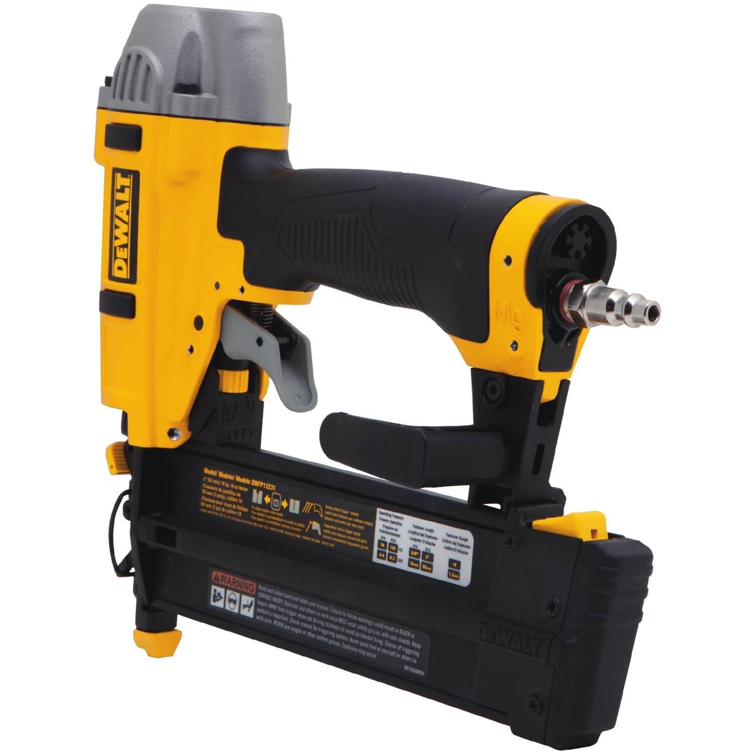 DEWALT DWFP12231 Pneumatic 18-Gauge 2-Inch Brad Nailer Kit - Wise Line Tools