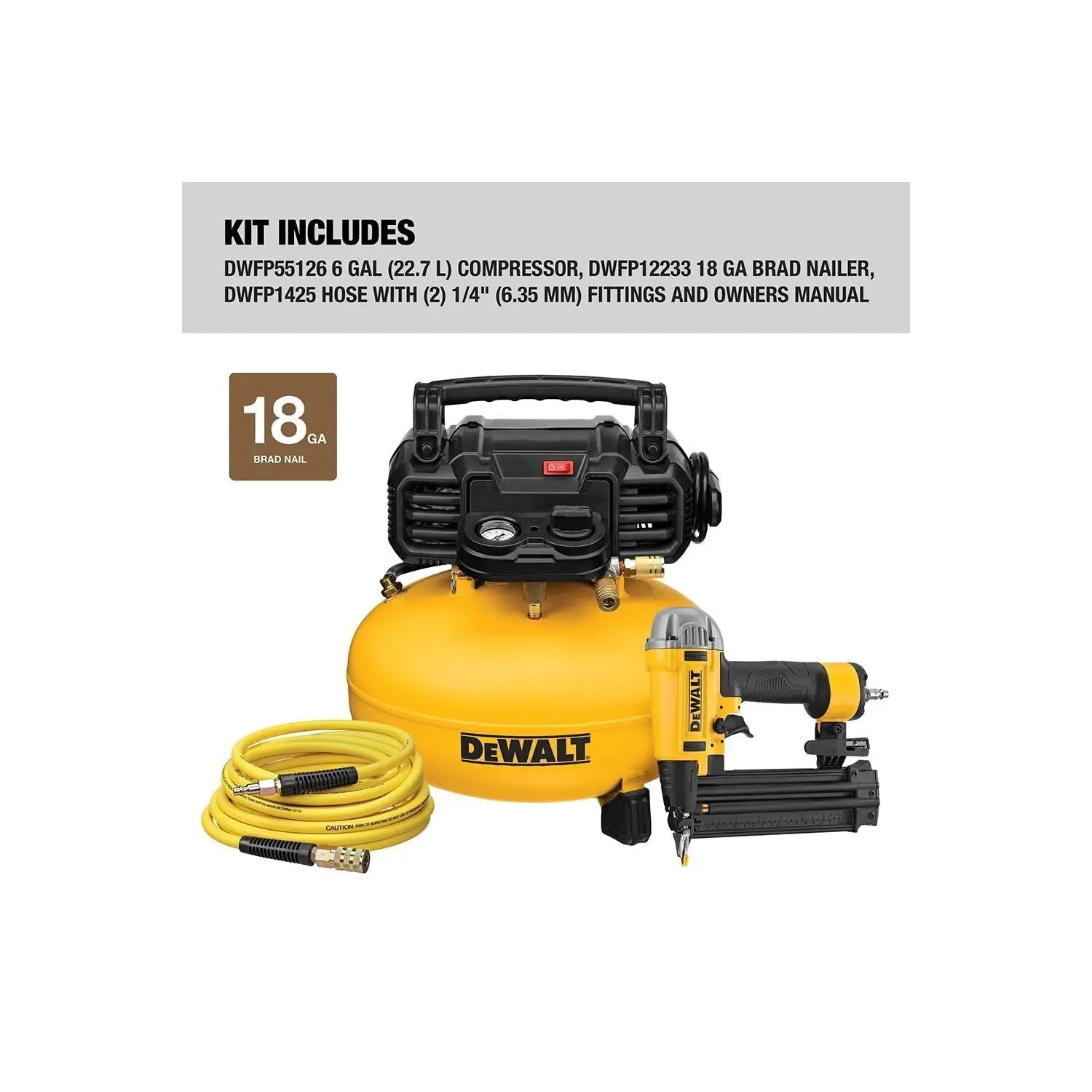 DEWALT DWFP1KIT-1 Tool Combo Kit (Dwfp12233, Dwfp55126) DEWALT