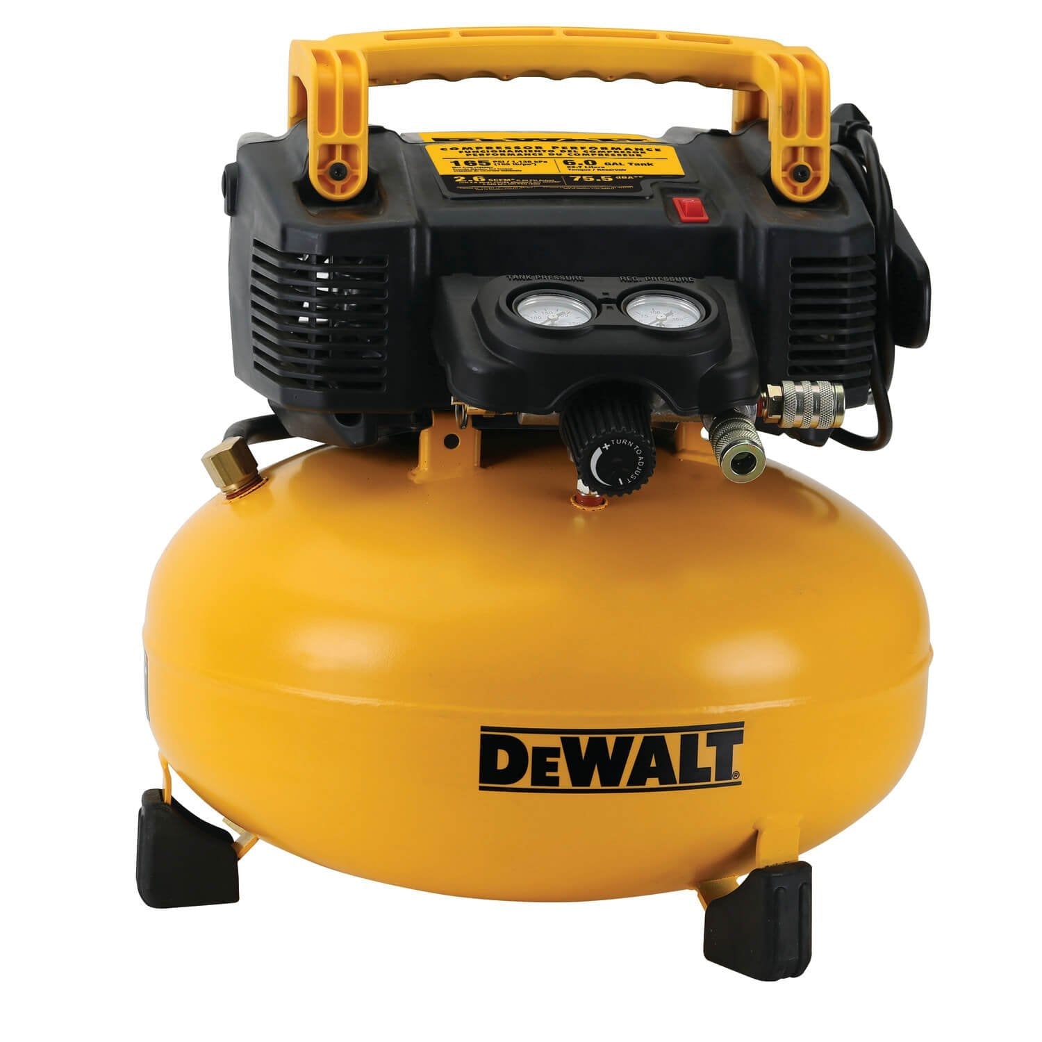 DEWALT DWFP55126-Pancake Air Compressor, 6 Gallon, 165 Psi - Wise Line Tools