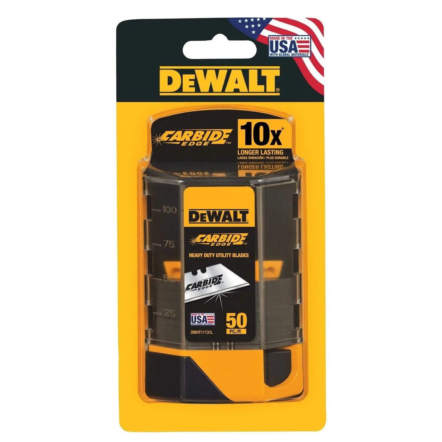 DEWALT DWHT11131L-Carbide Utility Blades 50 Pk - Wise Line Tools